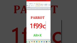 🦜 MS Word Me Parrot Symbol Kaise Banaye | 🦜Parrot Symbol Typing Trick in Computer | MS Word Tutorial