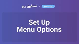 Set Up Menu Options — Need more flexible product customization?