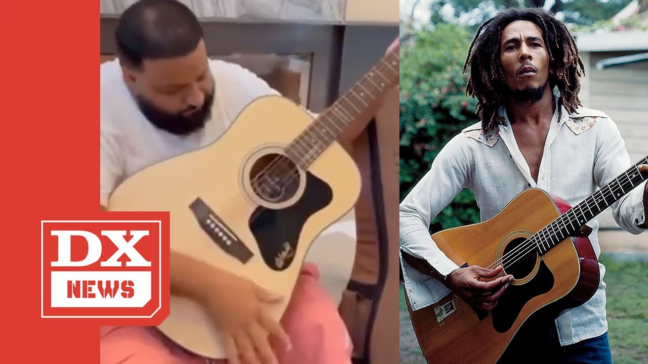 DJ Khaled Playing Bob Marley's Guitar Is Hilarious - YouTube