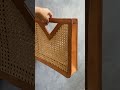 Genuine leather and genuine #rattan summer tote #bag shop online via link in bio #bagshop #bagstore