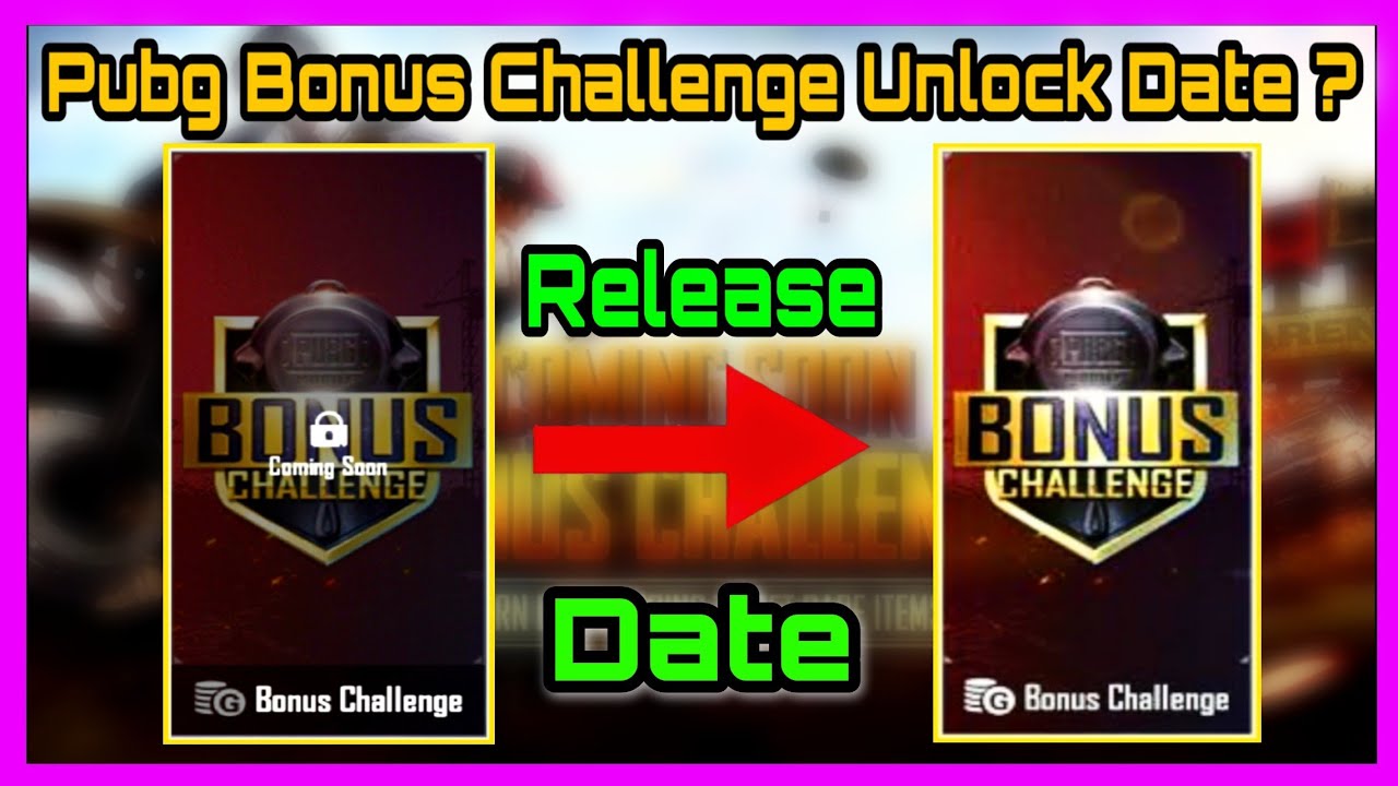 WHEN BONUS CHALLENGE WILL UNLOCK IN PUBG ? | BONUS CHALLENGE UNLOCK DATE| TYSON NOOB GAMER|