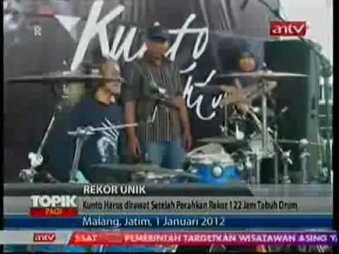 iProud - Kunto Hartono Pecahkan Rekor Menabuh Drum Terlama di Dunia .flv