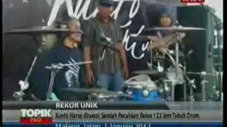 iProud - Kunto Hartono Pecahkan Rekor Menabuh Drum Terlama di Dunia .flv