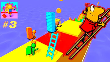 Ladder Race 3D‬ ​​- All Levels (18-19)-MAX LEVEL Gameplay Android,iOS  #Shorts