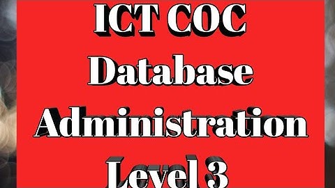 Database Administrator Level 3 COC Guide Tutorial in Amharic