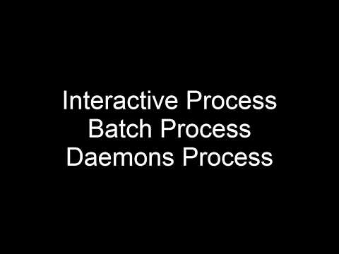 Types of Processes