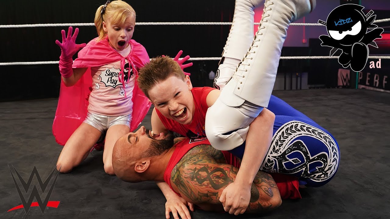 Ninja Kidz vs WWE Ricochet! Super Stars in Training!