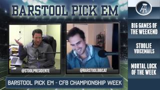 Barstool Pick Em CFB Conference Championship Week