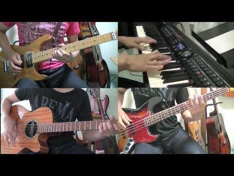 進撃の巨人OP 紅蓮の弓矢 １人でバンド演奏メイキング(Instrumental) attack on titan OP cover (one man)