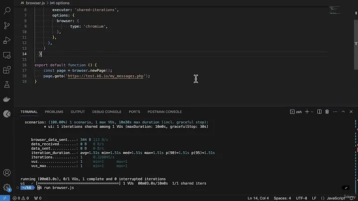 003 Browser testing k6 browser module