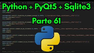 PYTHON + PYQT5 + SQLITE3 - PARTE 61