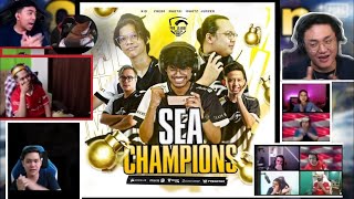 Reaction Streamer Malaysia|Indonesia Moment Team Secret Champion PMPL Sea S4 ❤️