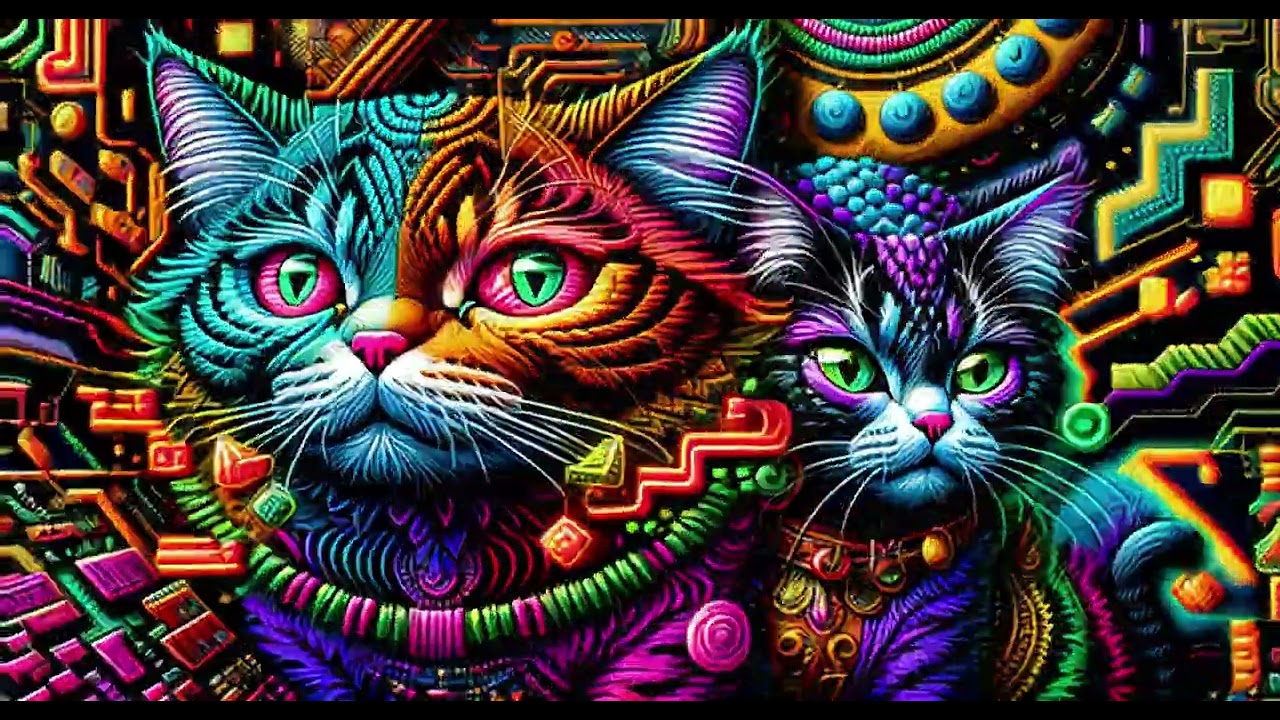 Pixel Cat's Waltz / Ai Animation 4K 