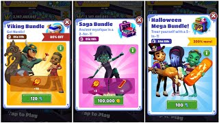 Unlocking Viking, Saga And Halloween Mega Bundle In Subway Surfers Mexico 2021