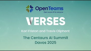 The Centaurs AI Summit Davos 2025 - Karl Friston and Travis Oliphant - Verses