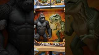 Gorilla vs T-Rex Toys Store amazing fight #viral #shorts #video