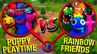GERÇEK HAYATTA RAİNBOW FRİENDS ve POPPY PLAYTİME DRONE İLE YAKALADIM!