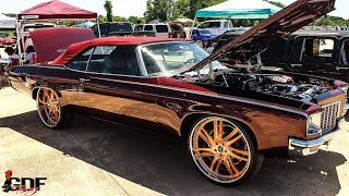 Oldsmobile Convertible on 26" Gold Brushed Artis Forged Wheels.