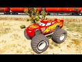 Mack Truck Hauler vs Monster McQueen Truck vs Lightning McQueen in GTA 5 Which is best?