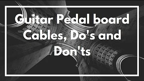 Do instrument cables work for pedals? (2023)