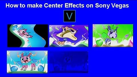 How to make Center Effects on Sony Vegas Pro? | Logo Editing Tutorial