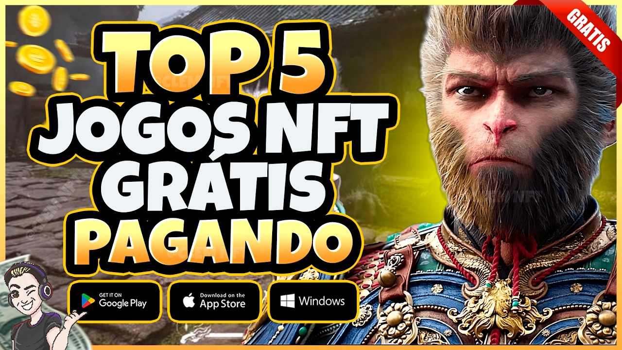 TOP 5 NOVOS JOGOS NFT GRÁTIS MOBILE/CELULAR - FREE TO PLAY - GANHE DINHEIRO  COM JOGOS NFT GRATUITO 