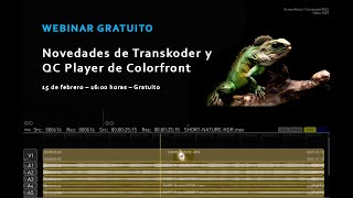 Colorfront Transkoder QC player 15 febrero webinar