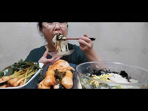MUKBANG] 파김치~석박지~알타리김치&amp;amp; 잔치국수 먹방