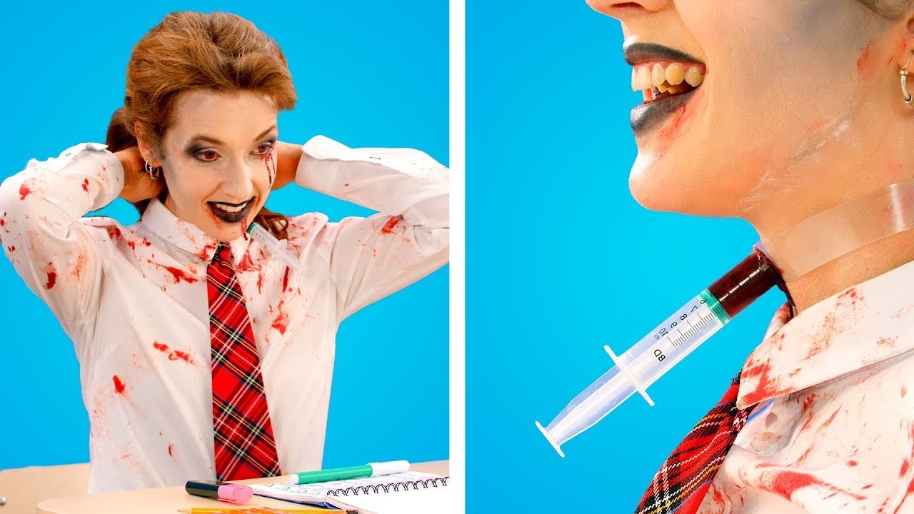 ZOMBIE AT SCHOOL! Crazy Zombie Pranks & Funny Situations