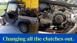 Replacing all the Clutches on a Cub Cadet challenger 500 Part #2 (Massimo, Bennche, HiSun, Coleman.
