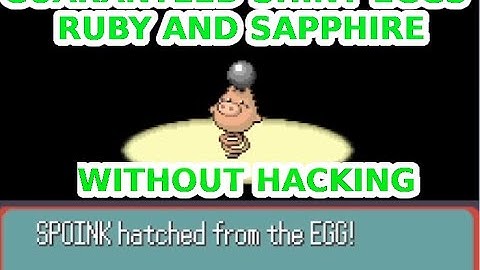 EASY SHINY EGGS IN POKEMON RUBY AND SAPPHIRE(How to RNG Eggs in Pokemon R/S)