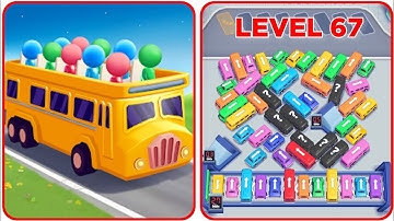 Bus Out Level 67 Game Walkthrough || Bus Out - Bus Jam Puzzle Game