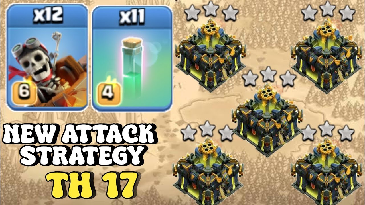 TH 17 NEW ATTACK STRATEGY! Dragon Rider With Invisible Spell | CLASH OF CLANS