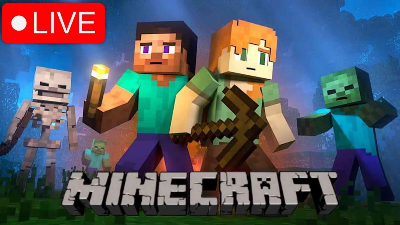 🛑🛑🌍 Minecraft Survival Live | World Explore + First House Build 🏡⛏️🔥 ...