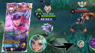 GAMEPLAY HARD GAME FREYA VS BANE EXP LANE   ALUCARD JUNGLER!! BUILD FREYA EXP LANE TERSAKIT