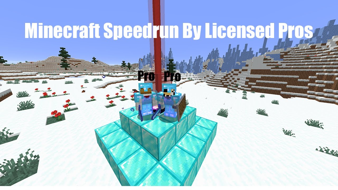 Minecraft Speedrun By Licensed Pros - YouTube