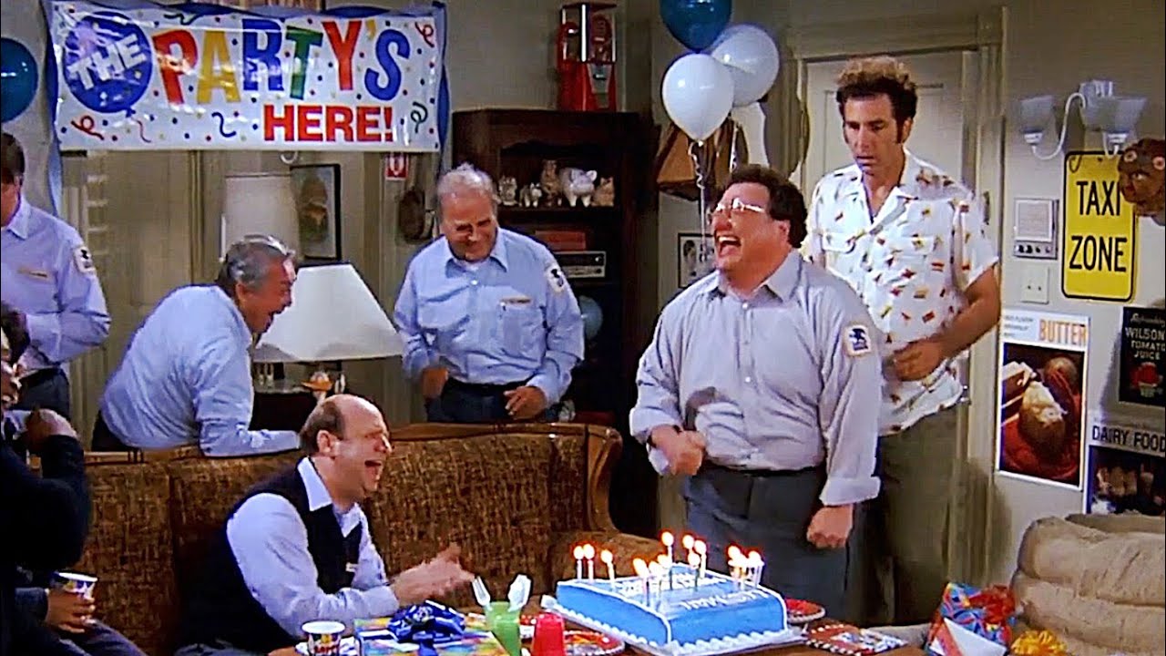 Seinfeld TV Sitcom Comedy Series - Newman’s Birthday Party Scene
