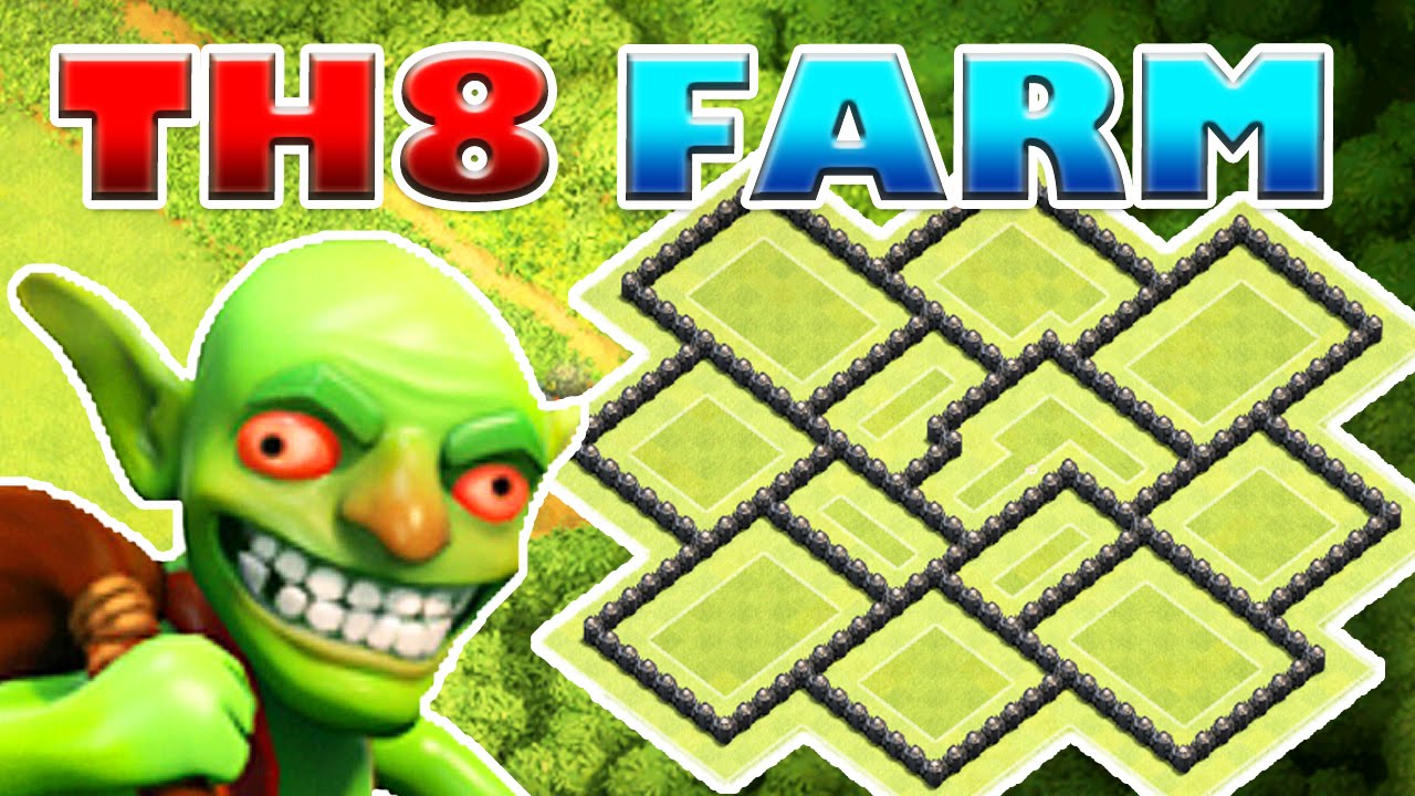 NEW BEST TH8 FARMING BASE FOR BEST LOOT PROTECTION Clash of Clans