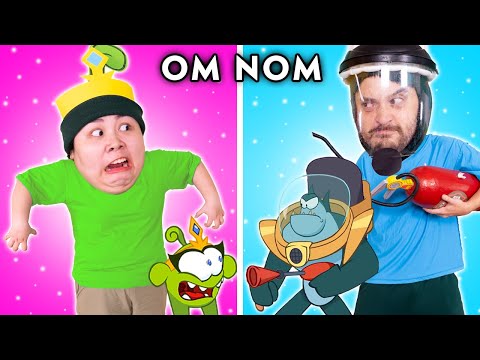 Super-Noms Vs Piranha Man | Parody of Om Nom's Story (Cut the Rope) | Woa Parody