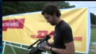 Thailand Elephant Polo player whacks a NEWS cameramans Panasonic camera with a ball remix