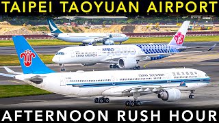 TAIPEI TAOYUAN AIRPORT 🇹🇼 - Plane Spotting in TAIWAN's BUSIEST AIRPORT | Landing \u0026 Takeoff