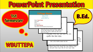 B. Ed 1st Semester PowerPoint Presentation । Nature And Philosophy Of Social Science । WBUTTEPA ।