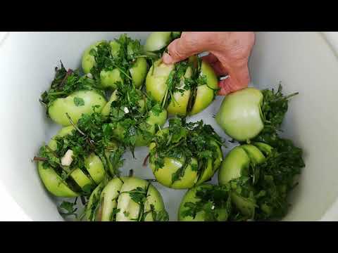 მკვახე პომიდვრის მწნილი