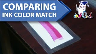 How to Compare Ink Color Match using Manual Drawdown Test