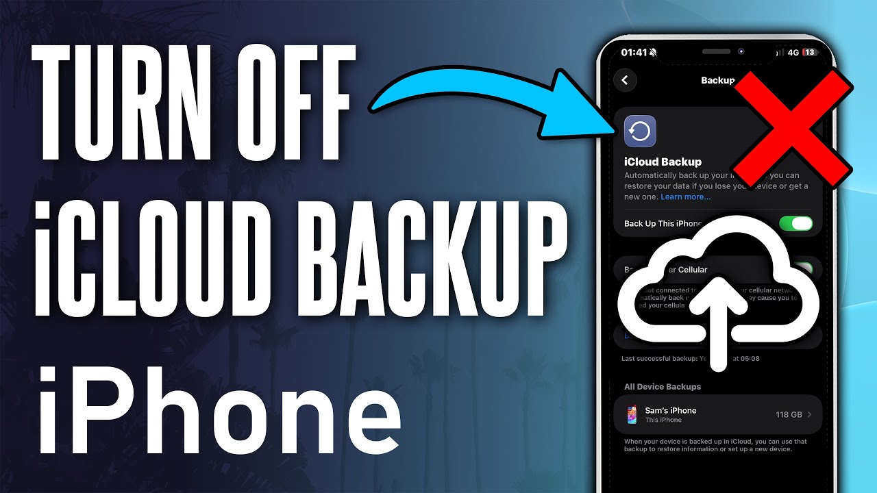 How to Turn OFF iCloud Backup on iPhone (Updated) - YouTube
