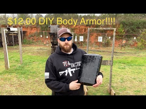 DOLLAR TREE BODY ARMOR (12.00 DIY RIFLE RATED ???)