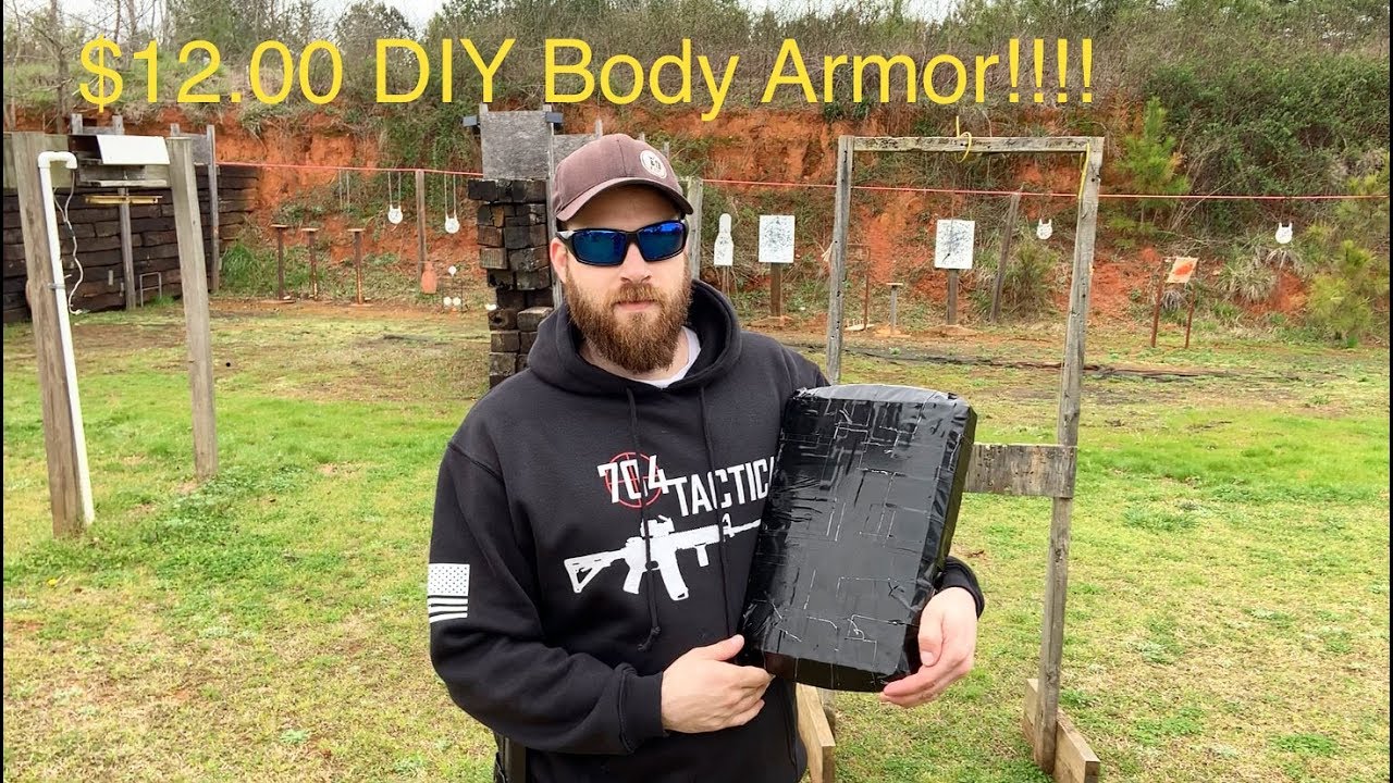 DOLLAR TREE BODY ARMOR (12.00 DIY RIFLE RATED ???) YouTube
