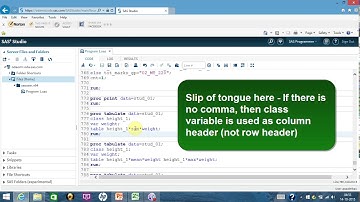 SP26:  Proc Tabulate:  Pivot Table in SAS