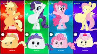 Pregnant Mlp 🆚 Applejack - Pinkie pie 🆚 Rarity 🆚Fluttershy Song Tileshopedmrush Gameplay