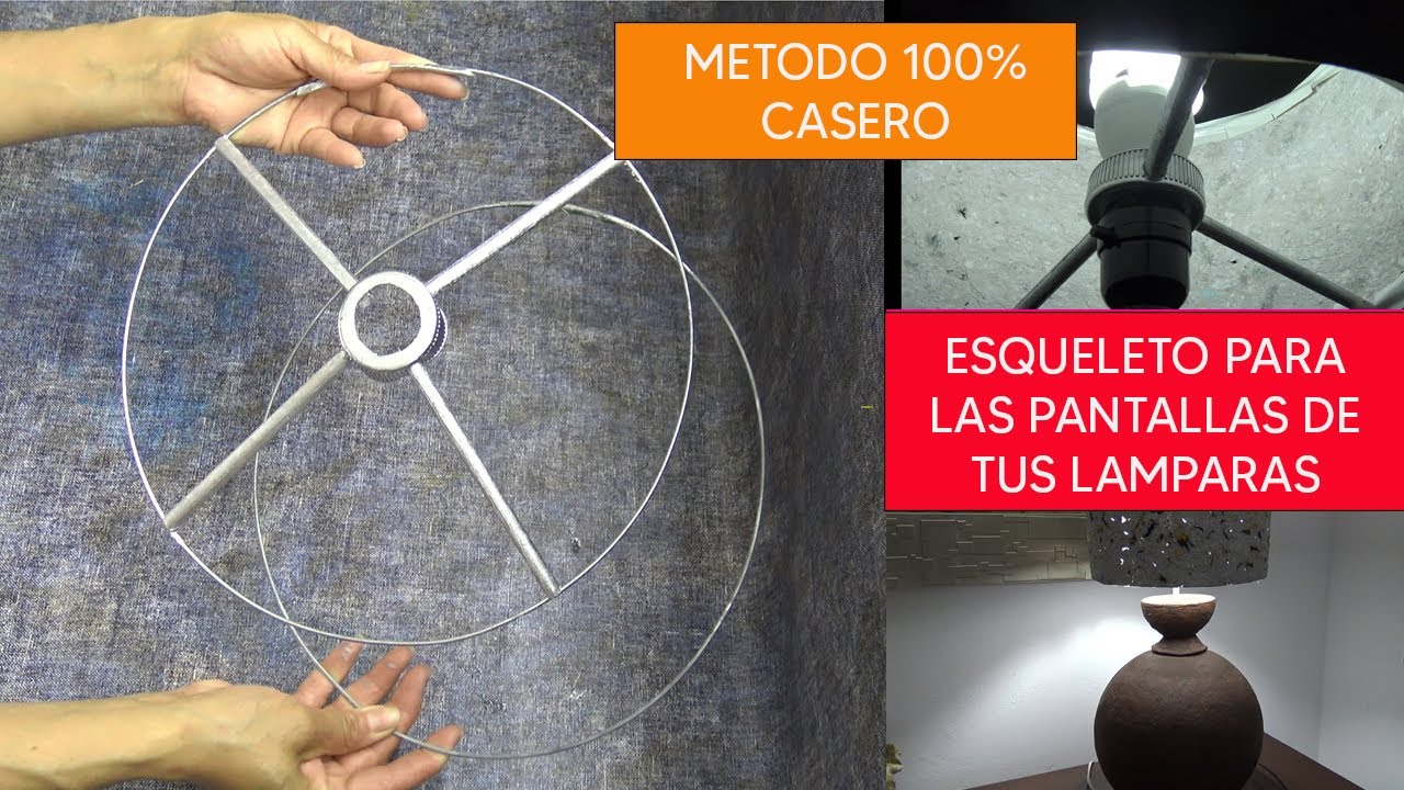 PANTALLA PARA LAMPARA, HAZ PARTE INTERNA EN CASA-LAMPSHADE DO THE INTERNAL PART AT HOME-SOMBRAS YouTube